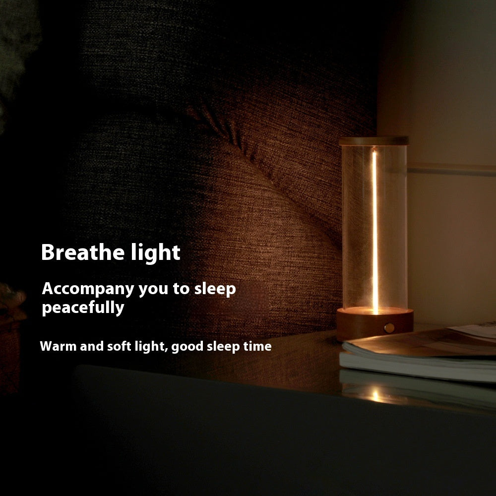 Lámpara de noche pequeña, ambiente cuántico, lámpara creativa de mesita de noche para dormitorio interior