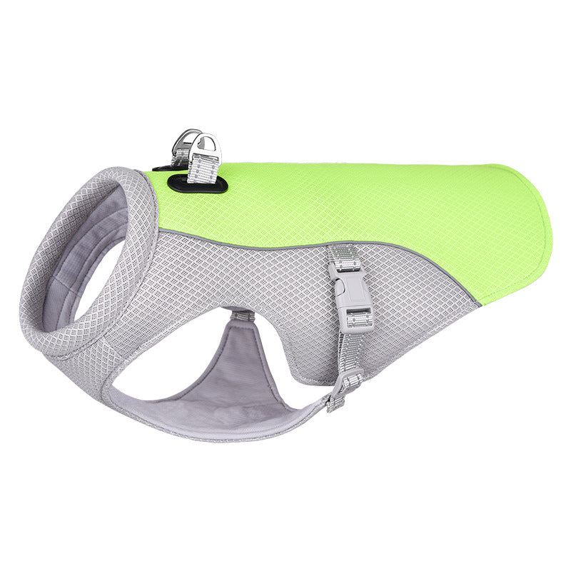 Chaleco refrigerante para perros de verano, resistente al calor, ropa fresca para perros, transpirable, protección solar para perros pequeños y grandes, para paseos al aire libre