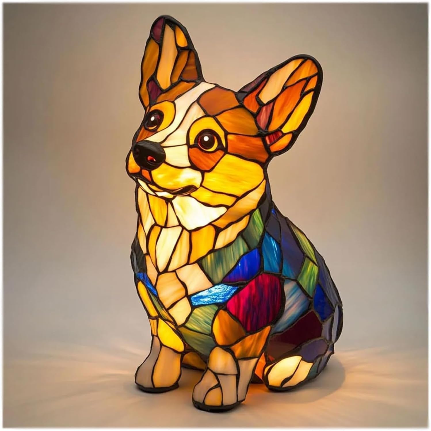 LED Small Night Lamp Art Animal Statue Creative Home Desktop Decoration
