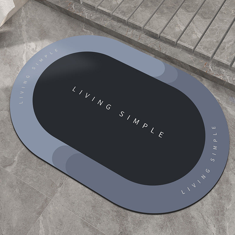 Alfombrilla de baño, alfombrilla de entrada, alfombrillas de baño súper absorbentes, alfombras de baño de secado rápido, alfombrillas de suelo antideslizantes modernas y sencillas para el hogar