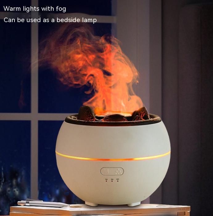 Difusor de Aroma de Llama, Humidificador de Aromaterapia de Escritorio para el Hogar