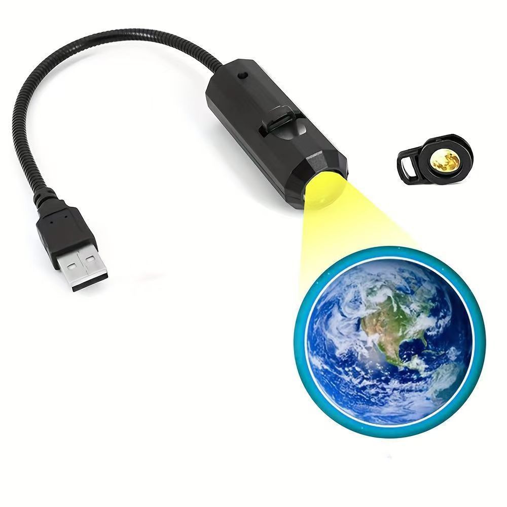 Lámpara de Proyección USB de Luna con Atmósfera Creativa