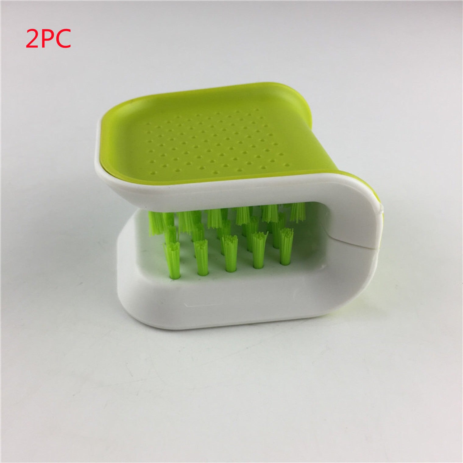 Cepillo de limpieza de cuchillos y cubiertos en forma de U, cepillos de limpieza para cocina, cepillo para fregar, lavado de cocina